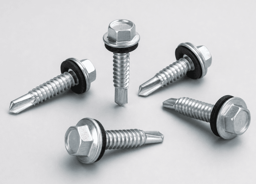 1022A Carbon Steel Farmer Screws for Metal Roofing: Farmer Screws Specifically Engineered for Metal Roofing Applications