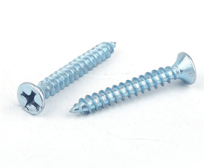 Blue-White Zinc Plated Wood Screws Blue-White Zinc Plated Wood Screws