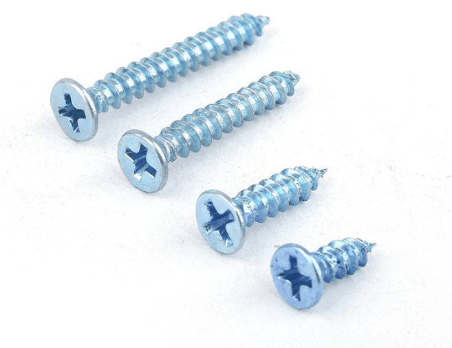 Blue-White Zinc Plated Wood Screws Blue-White Zinc Plated Wood Screws