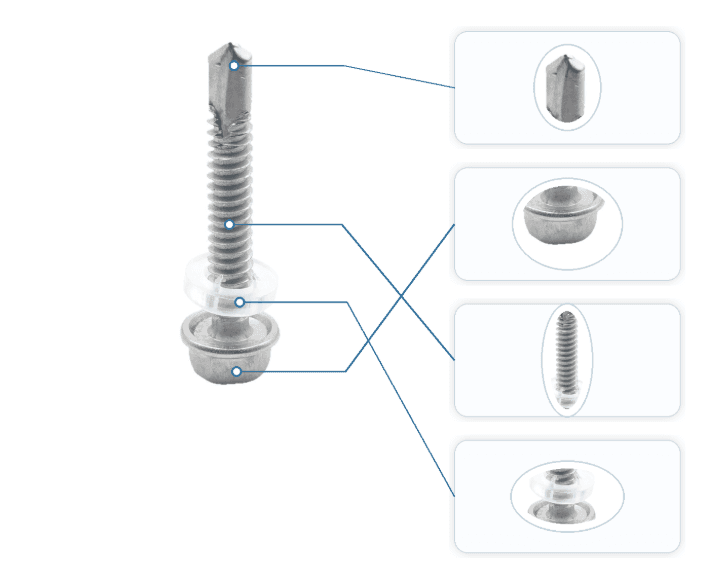 1022A Carbon Steel Hexagon Head Self Drilling Screws ZP Product 1022A Carbon Steel Hexagon Head Self Drilling Screws ZP Product
