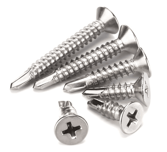 1022A Carbon Steel Flat Head Phillips Self-Drilling Screws 1022A Carbon Steel Flat Head Phillips Self-Drilling Screws