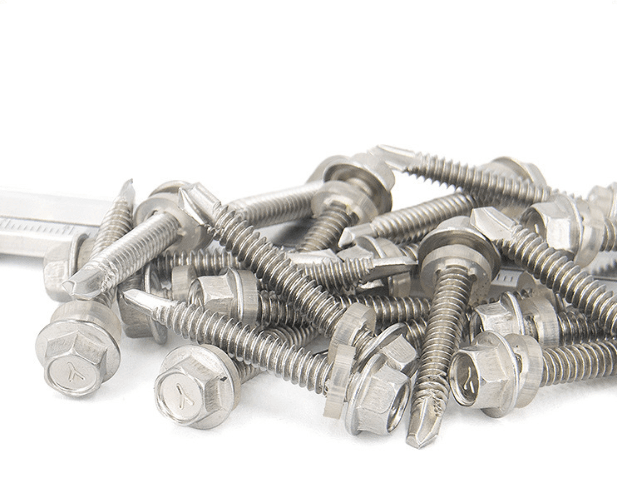 304 Stainless Steel Hex Washer Head Self-Drilling Screws 304 Stainless Steel Hex Washer Head Self-Drilling Screws