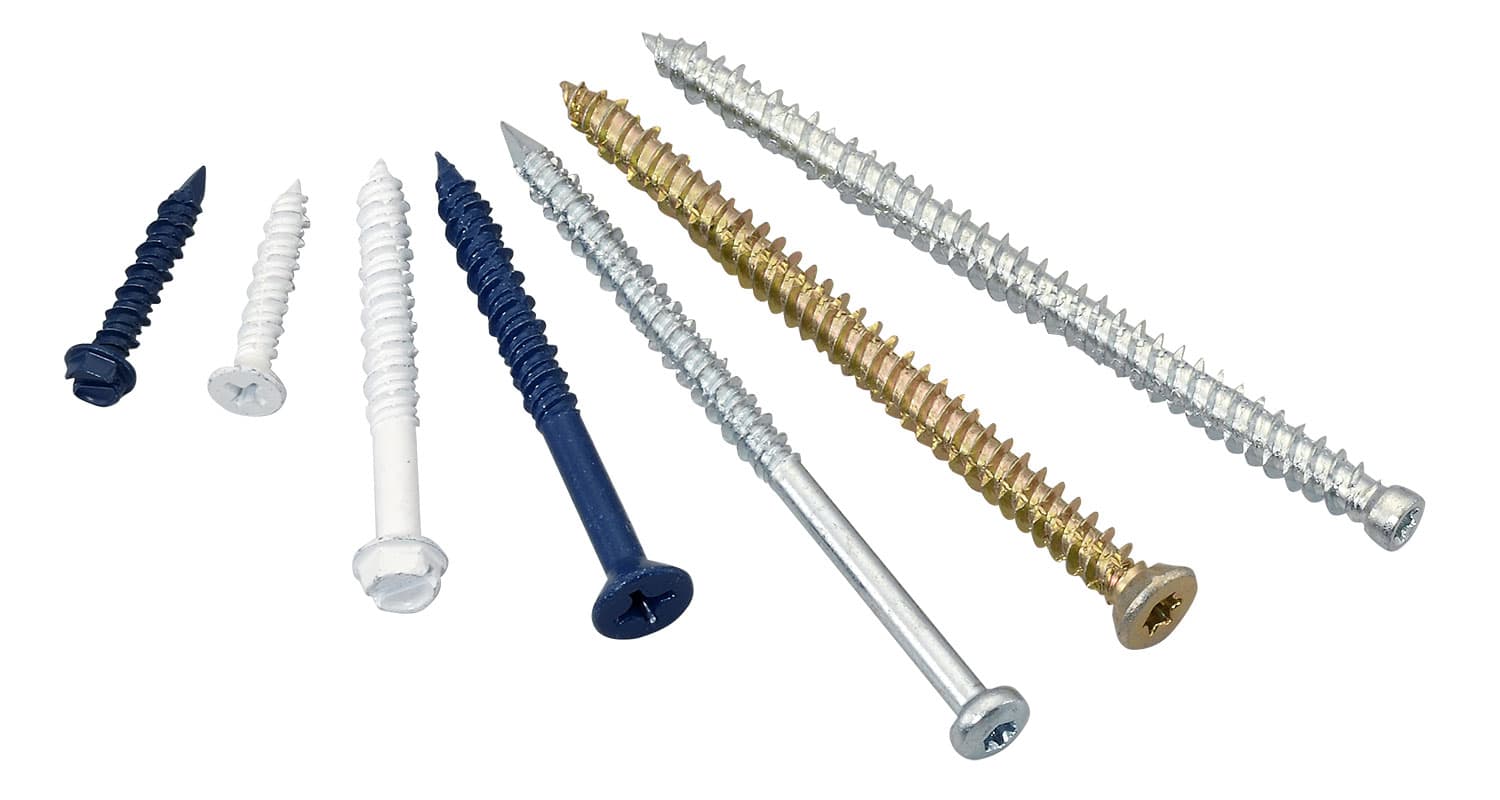 Concrete Screws for Premium Metal Roof/Wall Applications Concrete Screws for Premium Metal Roof/Wall Applications