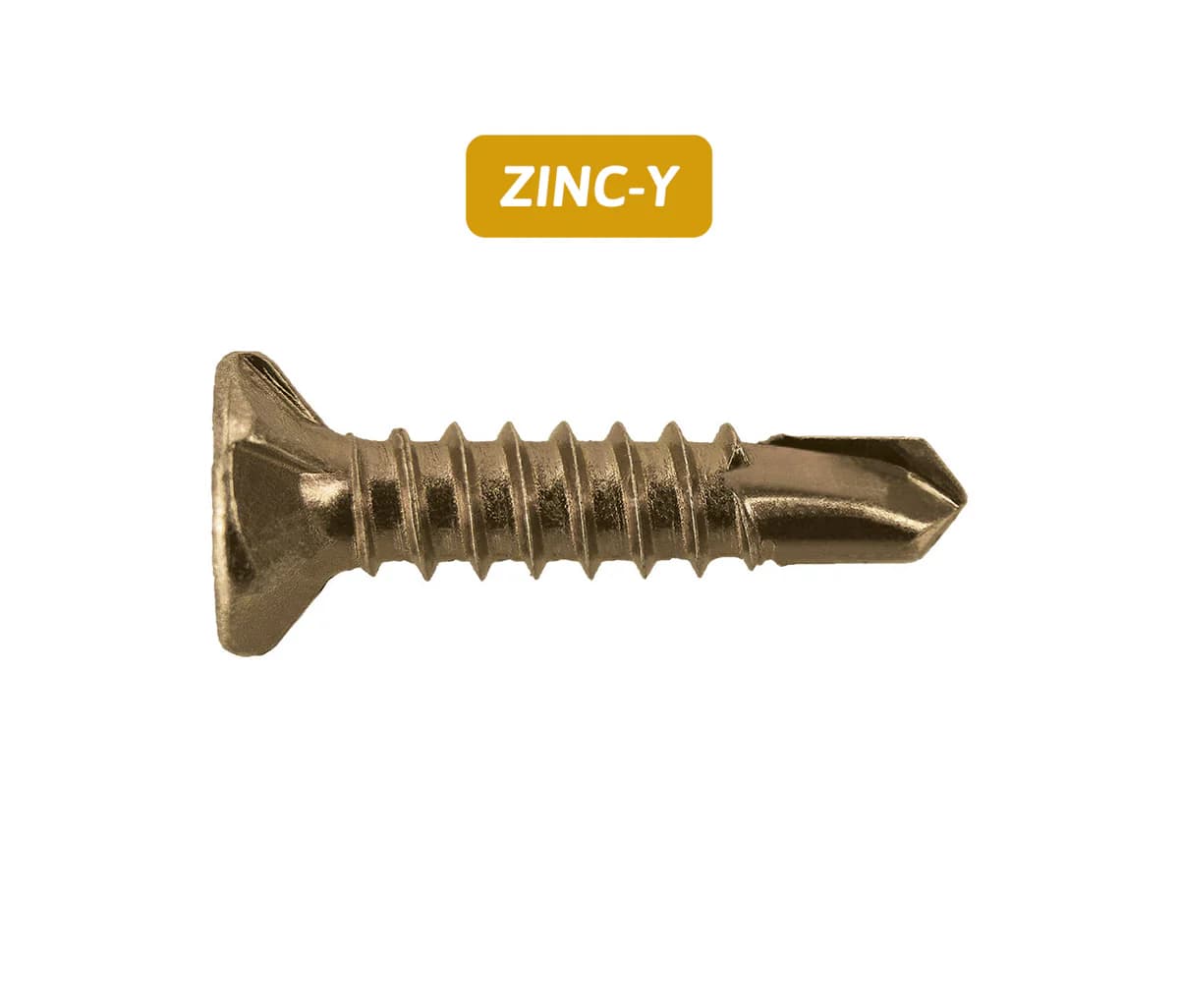 Countersunk Head Self-Drilling Screws with Ribs and Wings Countersunk Head Self-Drilling Screws with Ribs and Wings