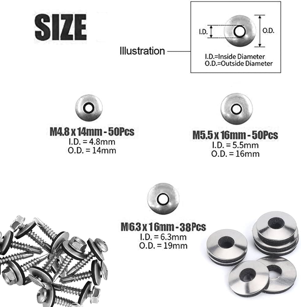 GI Steel Bonded Sealing Washer for Self-Drilling Screws GI Steel Bonded Sealing Washer for Self-Drilling Screws
