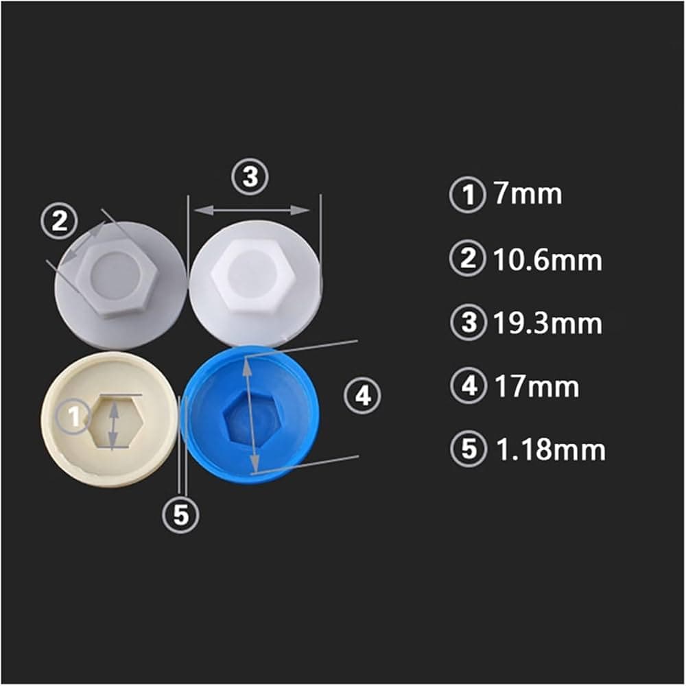 PVC Hex Cap for Self-Drilling Screws PVC Hex Cap for Self-Drilling Screws