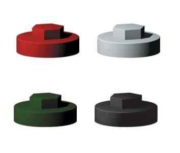 PVC Hex Cap for Self-Drilling Screws PVC Hex Cap for Self-Drilling Screws