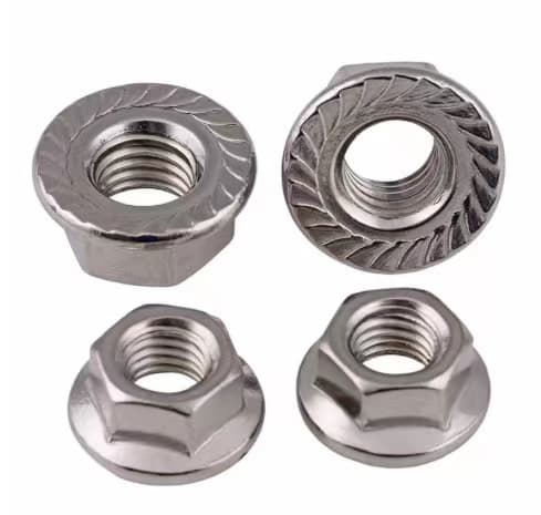 Stainless Steel Hex Flange Nuts Din6923 A2 A4 Ss304 Ss316 Product