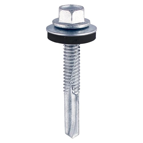 Weather Resistant Coated Tek 5 Hex Washer Head Self-Drilling Screws