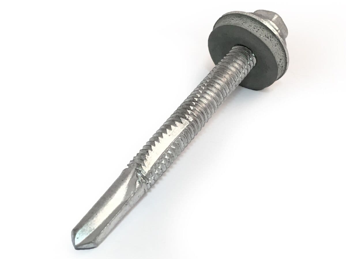 Weather Resistant Coated Tek 5 Hex Washer Head Self-Drilling Screws Weather Resistant Coated Tek 5 Hex Washer Head Self-Drilling Screws